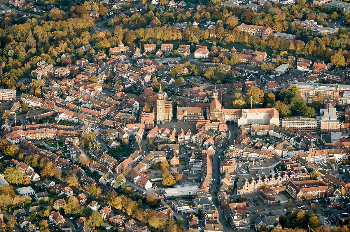 Innenstadt Coesfeld Vogelperspektive